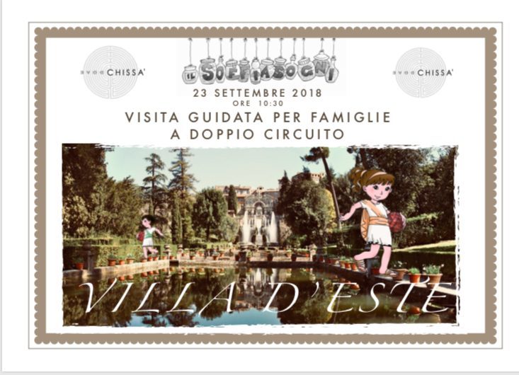 Villa d'Este, visita guidata per famiglie a doppio circuito