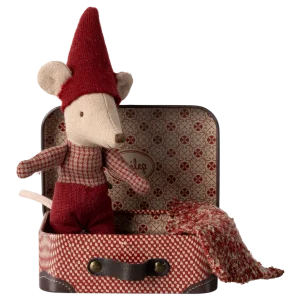Topolino Natale con valigia