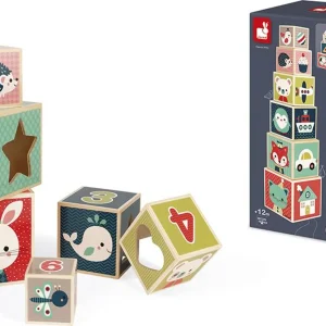 Piramide 6 cubi di legno Janod Baby Forest - immagine 3