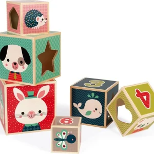Piramide 6 cubi di legno Janod Baby Forest - immagine 4